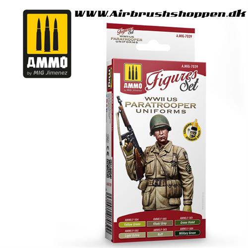 AMIG 7039 WWII US Paratroopers Uniforms set  6 x 17 ml